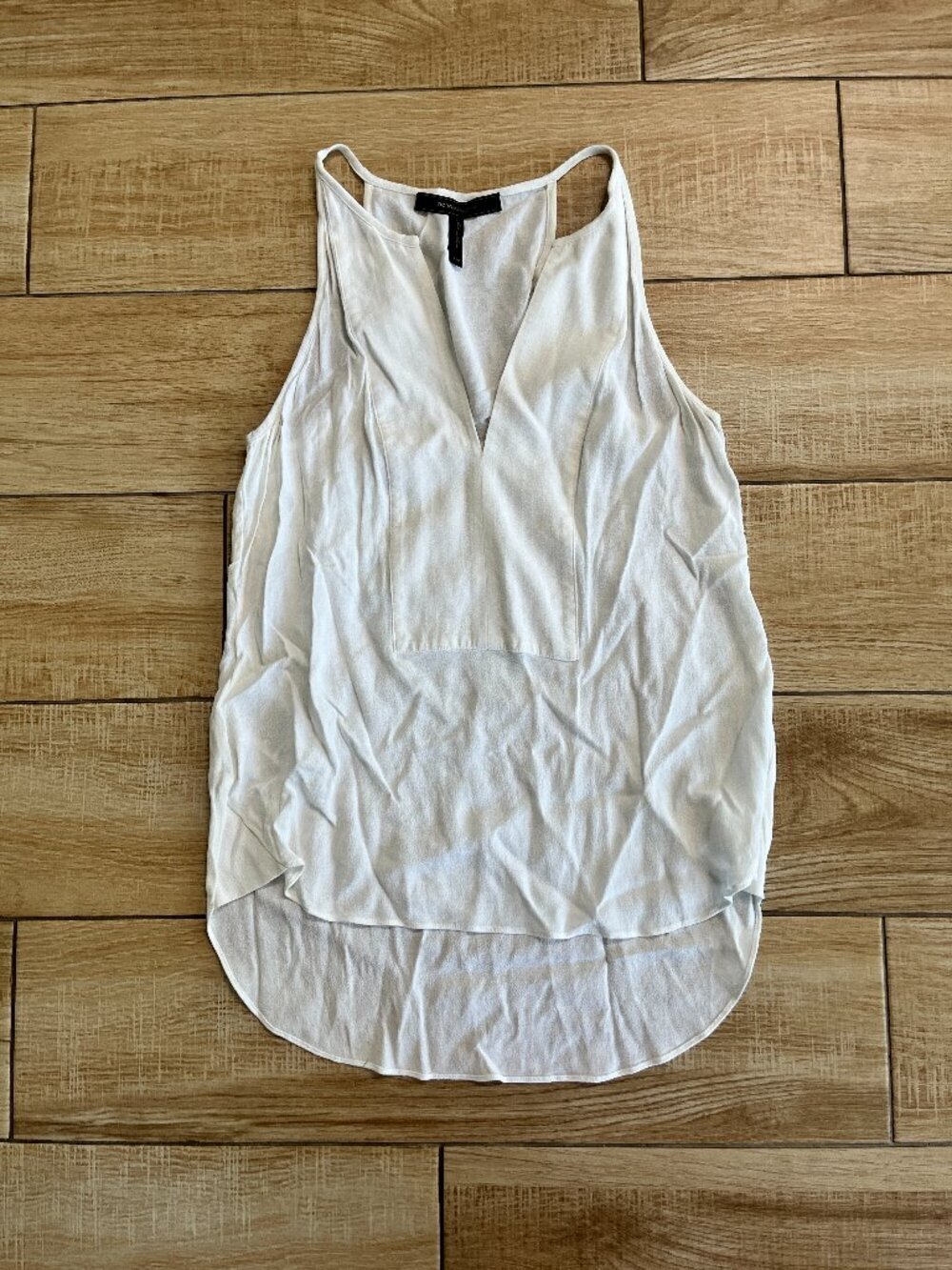 Womens BCBGMAXAZRIA White Tank Top - XXS